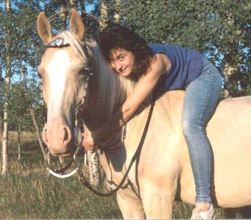 'Muffy' and her pal Bonnie - 1986 - Muff was born in Richmond and moved with Leslie to Pritchard where she is enjoying life with the rest of the Bit-O-Bliss family